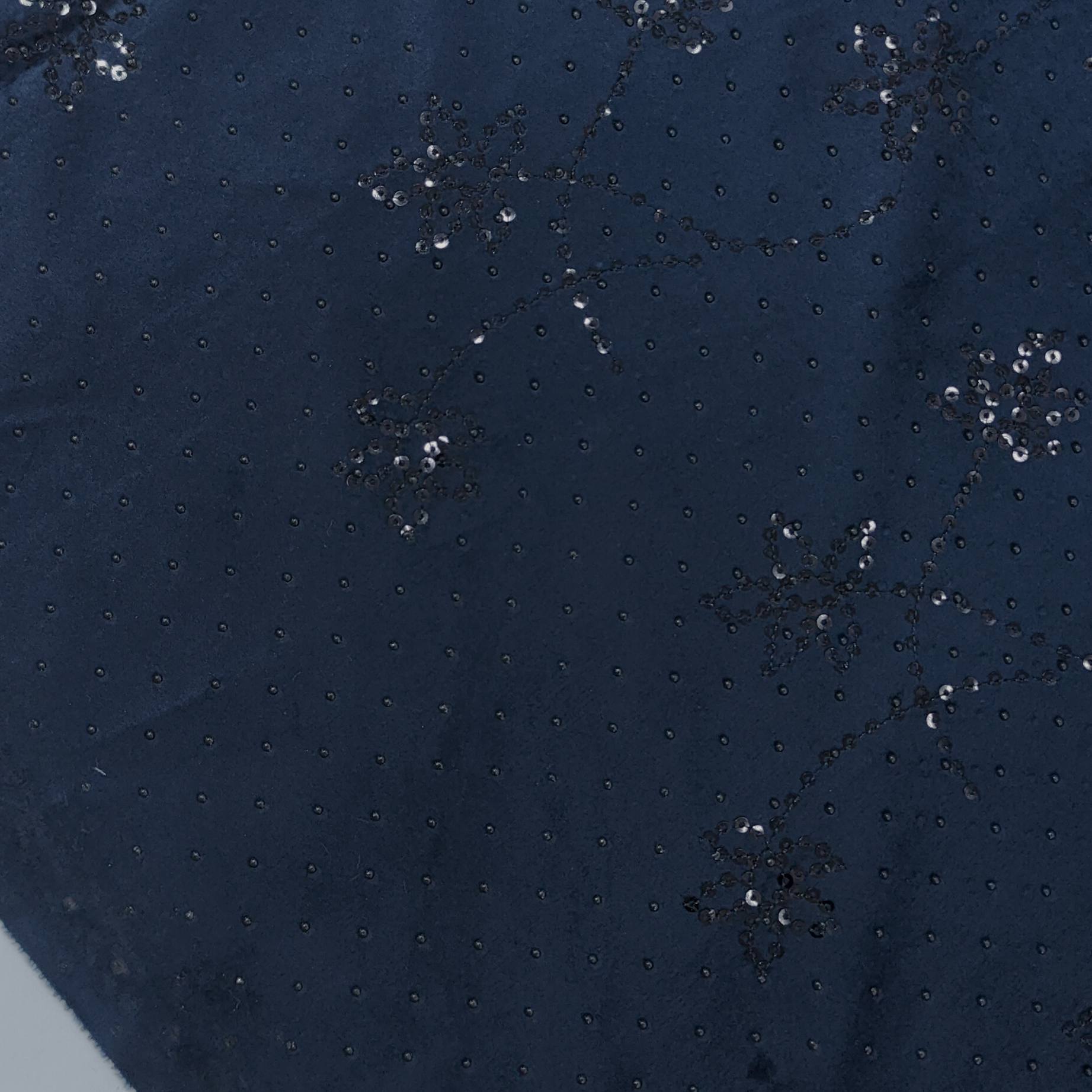 Achkan Fabric ManTire Velvet Fabric With Embroidery Work Colour Space Blue